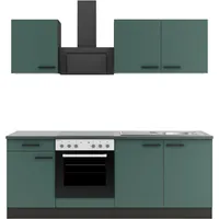 OPTIFIT Küchenzeile Verona 210 cm Steingrün