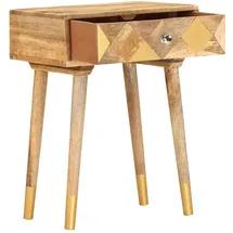 vidaXL Nachttisch 43x30x58 cm Massivholz Mango