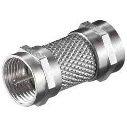 Goobay F-Verbinder: F-Stecker > F-Stecker - Adapter-Stecker aus Zink