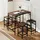 Homcom Bartisch-Set 100 x 60 x 88 cm Braun