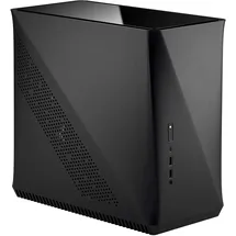 Fractal Design Era ITX Carbon TG Mini-ITX Gehäuse – Small Form Factor – geeignet für Wasserkühlungen – USB Typ-C - Aluminium - schwarz