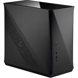 Fractal Design Era ITX Carbon TG Mini-ITX Gehäuse – Small Form Factor – geeignet für Wasserkühlungen – USB Typ-C - Aluminium - schwarz