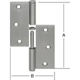 FP Türscharnier 90X90 mm