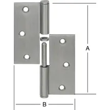 FP Türscharnier 90X90 mm