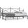 vidaXL Tagesbett Ausziehbar ohne Matratze Schwarz 90x200 cm Stahl