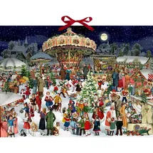 Coppenrath Verlag Wand-Adventskalender Nostalgischer Weihnachtsmarkt