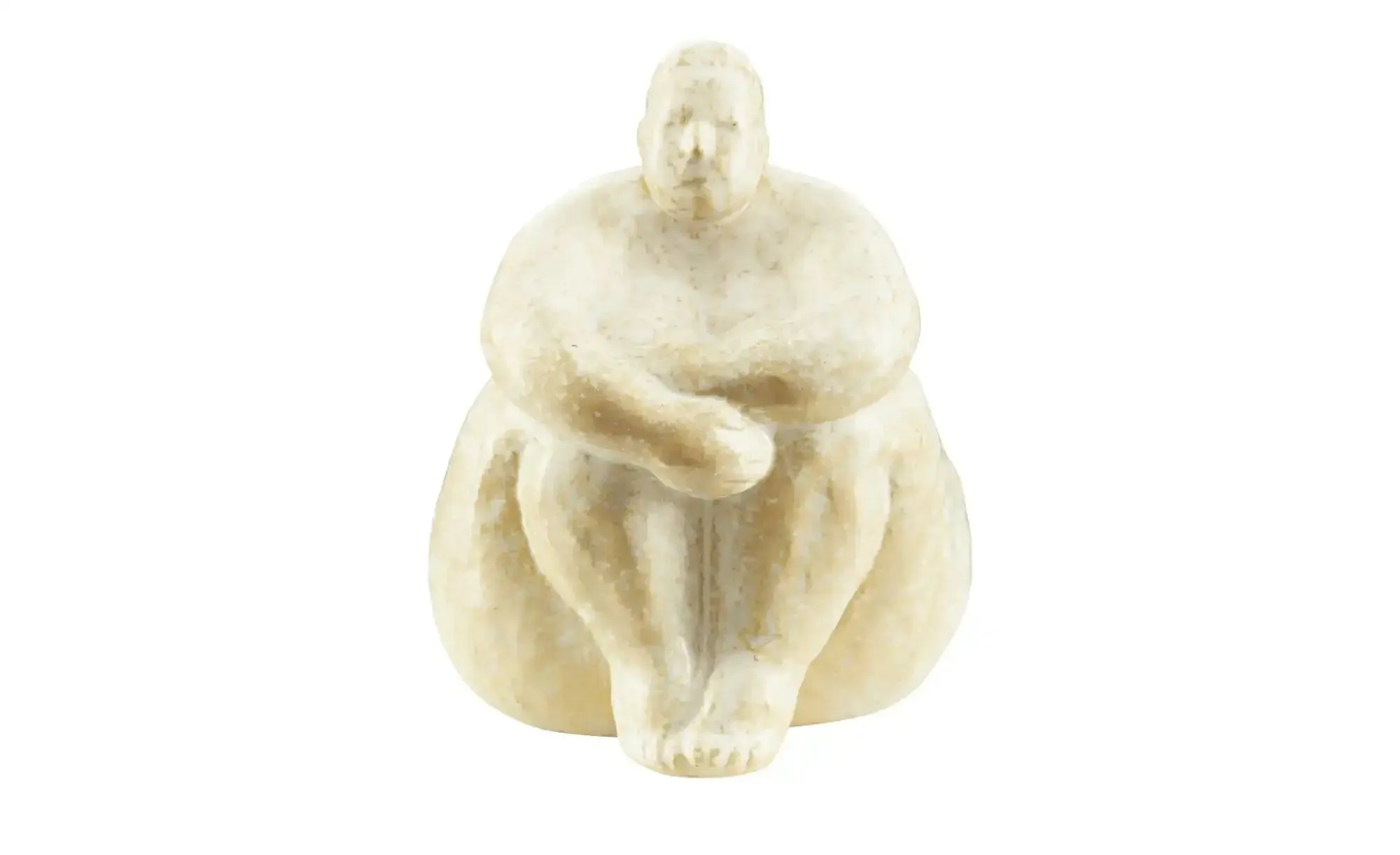 HOME STORY Deko Figur Woman   ¦ beige ¦ Steinzeug ¦ Maße (cm): B: 12,5 H: 15 T: 12.0