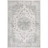 LUXOR LIVING -LUXOR- living Teppich Wohnzimmer Prima im Vintage Design - Wohnzimmerteppich Teppich Kurzflor Digitaldruck in zeitlosem Design Creme 80 x 150 cm