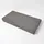 Homescapes Sitzauflage Velours 100 x 50 cm Grau