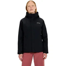 Berghaus Funktionsjacke BERGHAUS "HILLWALKER 2.0 IA JKT AF", Damen, Gr. 3XL, schwarz (schwarz, schwarz), Obermaterial: 100% Polyamid. Futter: 100% Polyester, Jacken Funktionsjacke, mit 2-lagigem GORE-TEX ePE-Material, mit Reißverschlusstaschen