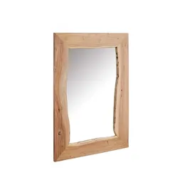Massivmoebel24 Spiegel Akazie 100 x 3 x 70 cm Beige
