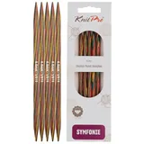 KnitPro Nadelspiel Holz 20 cm 6 mm 5 St.