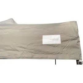 GRASEKAMP Ersatzdach Faltpavillon 3 x 3 m Grau