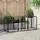 vidaXL Hunde-Laufgitter 8 Paneele Stahl 80 x 100 cm Schwarz