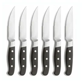 Comas Aconcagua Steakmesser 25,8 cm 6-tlg. Schwarz/Pakkaholz spülmaschinengeeignet