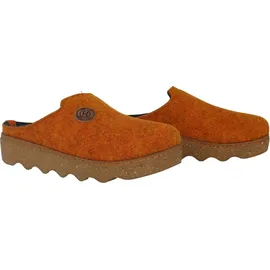 ROHDE Pantolette aus Leder mit Leopardenmuster und Strass D.Soave 5417, Größe:40 EU, Farbe:Beige - 40