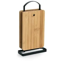 Zeller 25353 Brettchenständer-Set, 5-tlg., Bambus/Metall