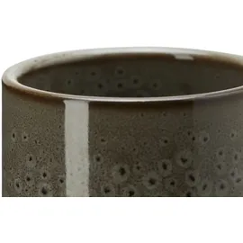 Wenko Zahnputzbecher Oviedo, Keramik 7,5x9,5x7,5cm, Grau - Wenko