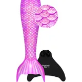 Meerjungfrauenflosse FANTASY PINK S/M Einheitsfarbe S-M (116 - 140)
