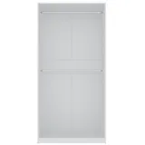 marmex möbel TRES 01B Kleiderschrank 100x206x51 weiß
