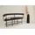VCM Stallhagen Sitzbank 165x75x51 cm Schwarz