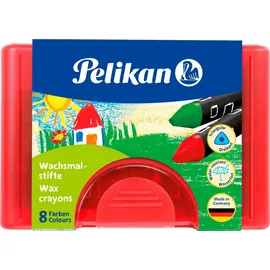 Pelikan Wachsmalstift 8 St. wasserfest dreieckig