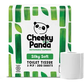 The Cheeky Panda Bambus Toilettenpapier 3-lagig 9 Rollen á 200 Blatt