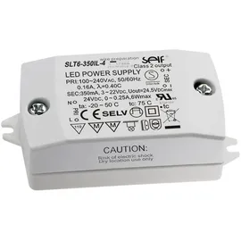 SELF ELECTRONICS SLT6-350IL-4 LED-Treiber Konstantstrom 7.7W 350mA 3 - 22 V/DC Montage auf entflammbaren Oberflächen