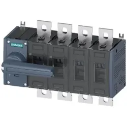 Siemens 3KD44420PE100 Lasttrennschalter 500A, Baugr. 3, 4-polig Frontantrieb links Komplettgerät