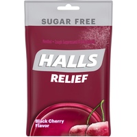 Halls Triple Action S/F Black Cherry Drops, 25 ct