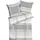 KAEPPEL Game Allover Gestreift Grau 135 x 200 cm + 80 x 80 cm