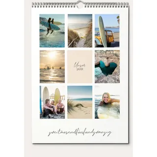 Fotokalender selbst gestalten - A3 | Zitat | Wunderkarten.de