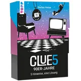 Frech Verlag CLUE5 #90er-Jahre. 5 Hinweise, nur eine Lösung. Das Trend-Quiz für deine Tasche