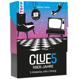 Frech Verlag CLUE5 #90er-Jahre. 5 Hinweise, nur eine Lösung. Das Trend-Quiz für deine Tasche