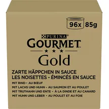 Purina Gourmet Gold Zarte Häppchen in Sauce 96 x 85g