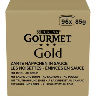 Purina Gourmet Gold Zarte Häppchen in Sauce 96 x 85g