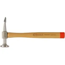 KS Tools Aluminium-Karosserie-Flachspitzhammer gewölbter Kopf, rund/flachspitz