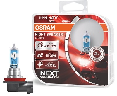 Osram NIGHT BREAKER® LASER H11 Duobox [Hersteller-Nr. 64211NL-HCB]