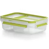 Emsa Clip&Go rechteckig 600ml Aufbewahrungsbehälter grün