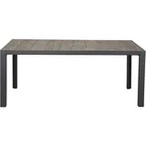 Siena Garden Silva Gartentisch 180 x 100 x 74 cm Anthrazit/Wood grey