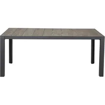 Siena Garden Silva Gartentisch 180 x 100 x 74 cm Anthrazit/Wood grey