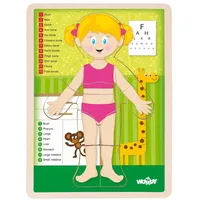 Wrapup toys Spiel Puzzle ''Menschlicher Körper'' - Mädchen DE
