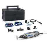 DREMEL 4250 Multitool 175W, variable Drehzahl 5.000-35.000 U-min, Multitool-Kit mit 6 Aufsätzen, 1 Dremel BOX, 128 Zubehörteile zum Schneiden, Gravieren, Schleifen, Schärfen, Bohren, Fräsen