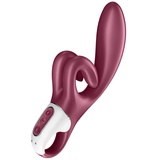 Satisfyer 'Touch Me', 22 cm, 3 Motoren, flexibel, ergonomischer Klitorisreizer, Farbe:bordeaux