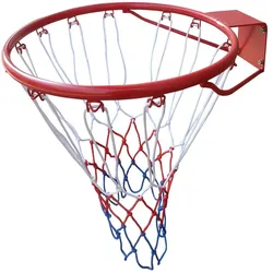 Basketballkorb - Wandmontierter Buntes Netz - Enero 38cm, rot rot No Size