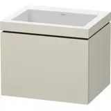 Duravit Waschtischunterschrank c-bonded L-Cube 60x48cm, o HL, Tau matt, 1 Ausz., wandhängend