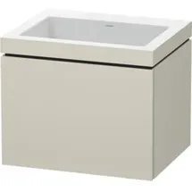 Duravit Waschtischunterschrank c-bonded L-Cube 60x48cm, o HL, Tau matt, 1 Ausz., wandhängend