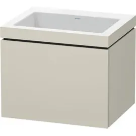 Duravit Waschtischunterschrank c-bonded L-Cube 60x48cm, o HL, Tau matt, 1 Ausz., wandhängend
