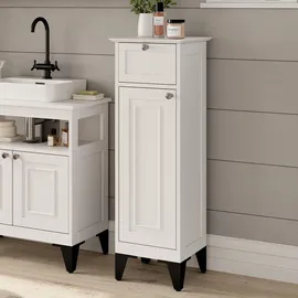 Vicco Badschrank Vanity, Weiß, 32 x 92 cm mit Schublade