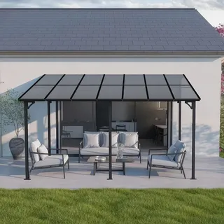 Home Deluxe Terrassendach ECO 300 x 420 cm Anthrazit